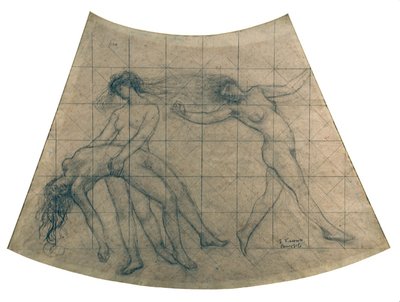 The Dance of the Hours - Study for the Ceiling of the Municipal Theater of Rio de Janeiro by Eliseu Visconti